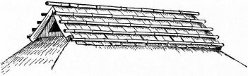 Fig. 94.—Crest of thatched roof in Ise.
