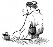 Fig. 102.—Attitude of woman in sitting.