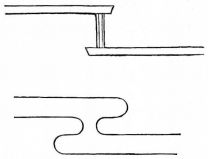 Fig. 118.—Shelves contrasted with conventional drawing of mist, or clouds.