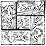 Fig. 143.—Panelled ceiling.