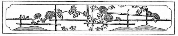 Fig. 148.—Carved wood ramma in Gojio Village, Yamato.