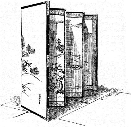 Fig. 155.—Biyō-bu, or folding screen.