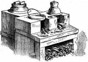 Fig. 168.—Kitchen range.