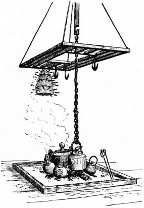 Fig. 174.—Fireplace in country house.