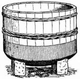 Fig. 184.—Bath-tub with iron base.