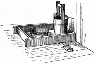 Fig. 185.—Lavatory in country inn.