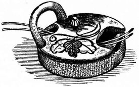 Fig. 211.—Pottery lamp.