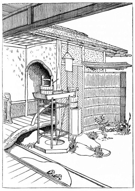 Fig. 218.—Privy of inn in Hachi-ishi village, Nikko.