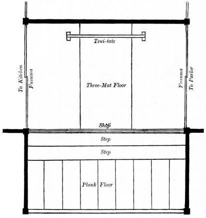 Fig. 222.—Plan of vestibule and hall.