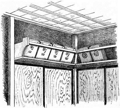 Fig. 224.—Lantern-shelf in hall.