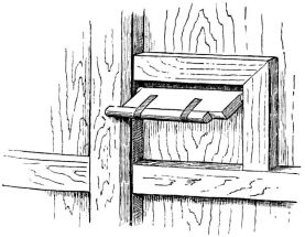 Fig. 245.—Bolt for little sliding door in gateway.