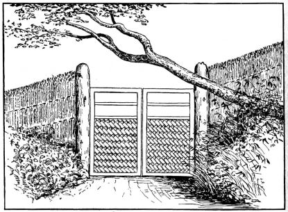 Fig. 252.—Rustic garden gate.