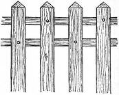 Fig. 255.—Stake fence.