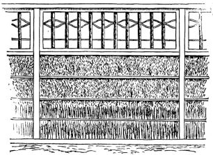 Fig. 258.—Rustic garden-fence.