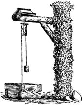 Fig. 290.—Rustic well-frame.