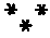 Upside-down asterism