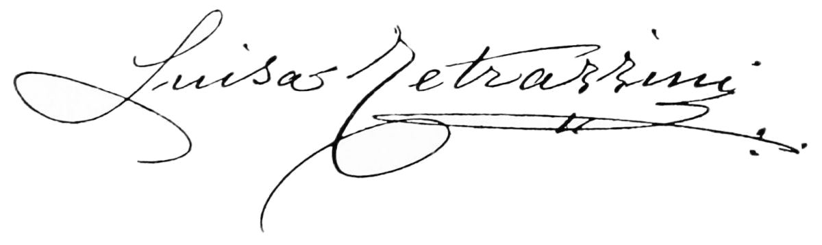 Signature: Luisa Tetrazzini
